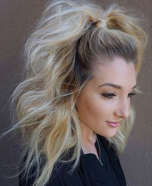 45 Elegant Ponytail Hairstyles for Special Occasions | Medium hair .