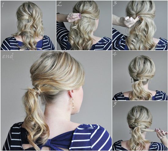 Easy 5-Minute Ponytail Tutorials For The Hot Summer Days .