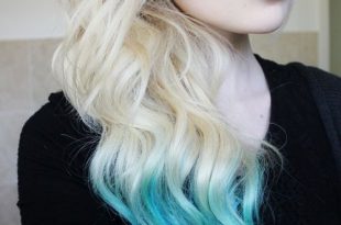 30 Pretty Blue Hairstyles for Women | Blue ombre hair, Hair .