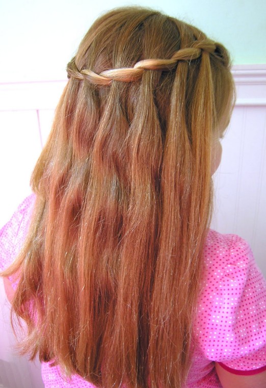 Cute Waterfall Braid Hairstyle for Girls - Hairstyles Week