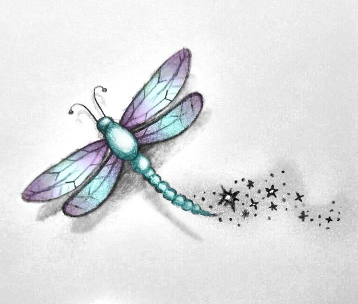 Small Dragonfly Tattoos | Dragonfly Tattoo Sketch by MissMadnesss .