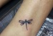 Drangonfly tattoo, tiny tattoo, small dragon fly tattoo, tattoo .
