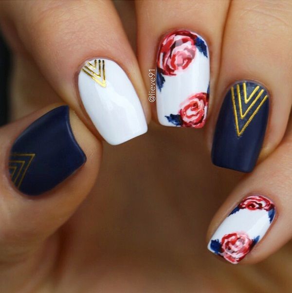 50 Top Nail Art Ideas 2018 Trends for Women | Floral nail designs .