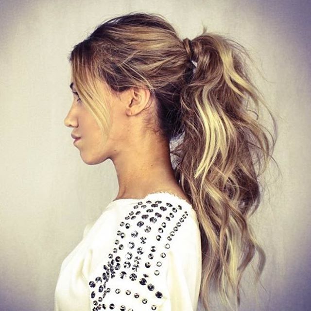 25 Pretty Easy Messy Ponytail Hairstyles You Can Try - Hairstyles .