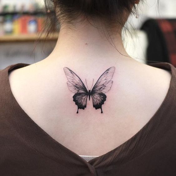 30 Pretty Butterfly Tattoo Designs For Women #tattooquotes | Neck .