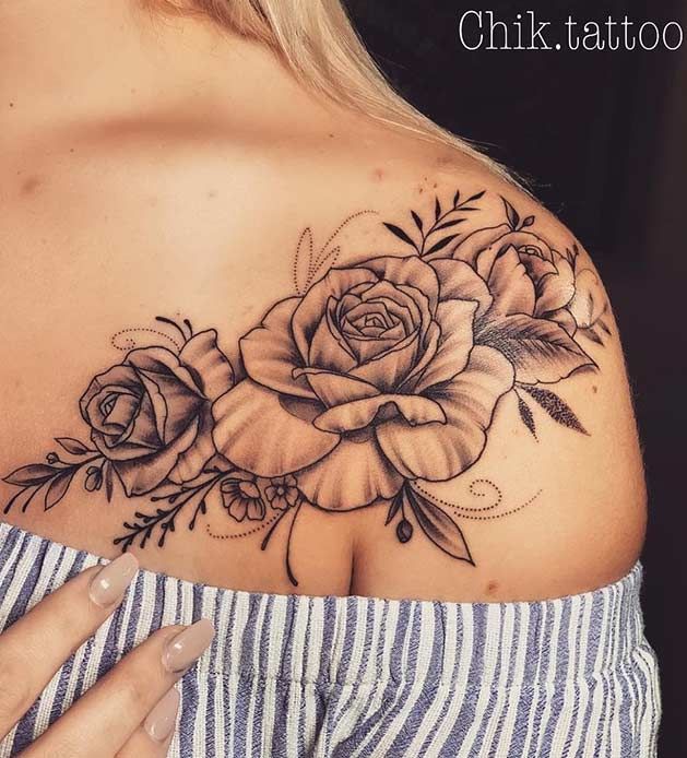 41 Most Beautiful Shoulder Tattoos for Women | Shoulder tattoos .