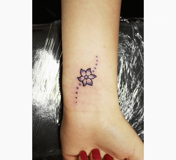 wrist tattoos | Cute Wrist Tattoo Flower For Girls | Flower wrist .