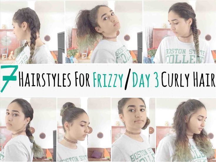 20 quick hair tutorials to make an easy morning. curly messy bun .
