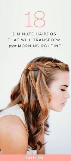 Save these quick + easy winter hair tutorials to make your morning .