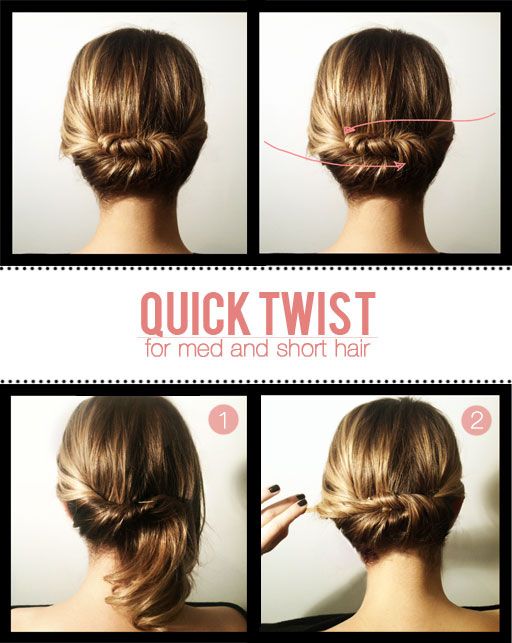 23 Five-Minute Hairstyles For Busy Mornings | Hair lengths, Medium .