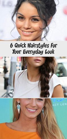 6 Quick Hairstyles For Your Everyday Look | Quick hairstyles .