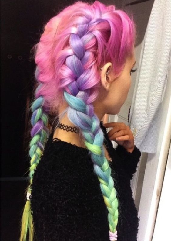 10 Gorgeous Rainbow Hairstyles - Hair Color Trends 2020 - Styles .