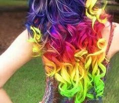 18 Wonderful Rainbow Hairstyles - Pretty Desig