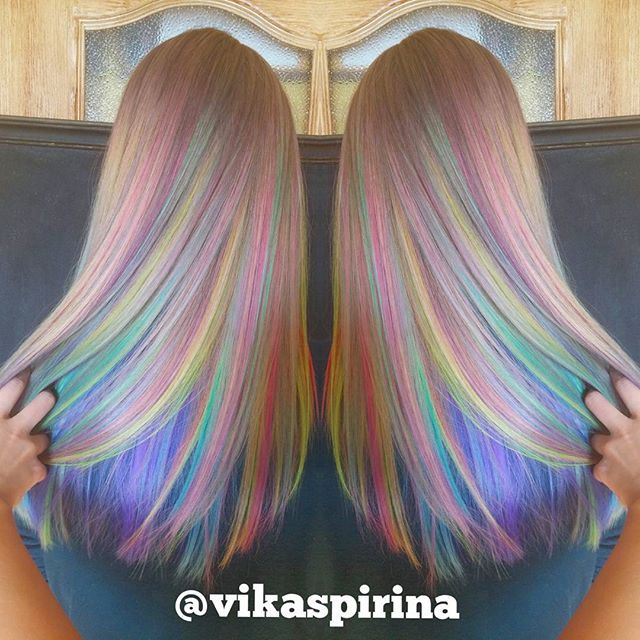 Crazy Rainbow Hairstyles! | Rainbow hair color, Wild hair color .