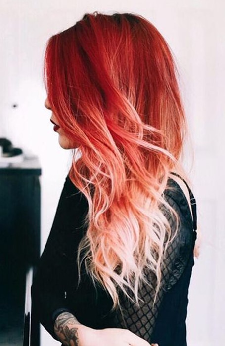 The Most Gorgeous Red Ombre Hair Ideas for Fiery Ladi