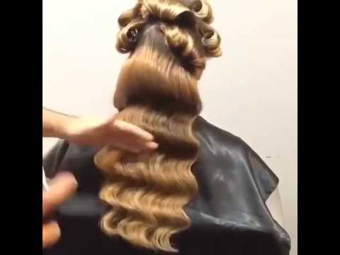 How to Make the Elegant Vintage Hair Waves Hair Tutorial - YouTu