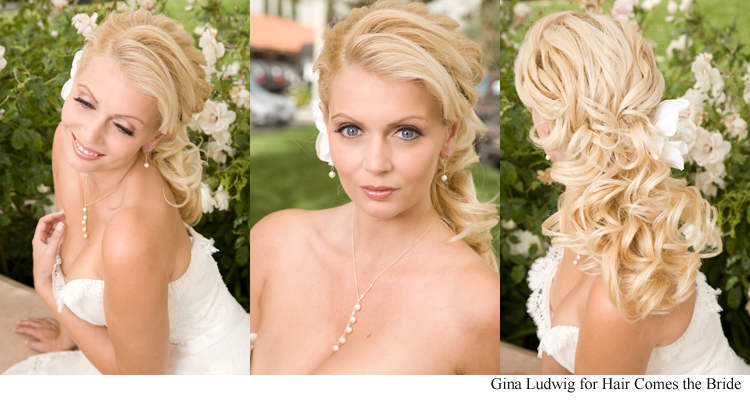 Romantic Bridal Hair and Makeup Photos - Hair Comes the Bride .