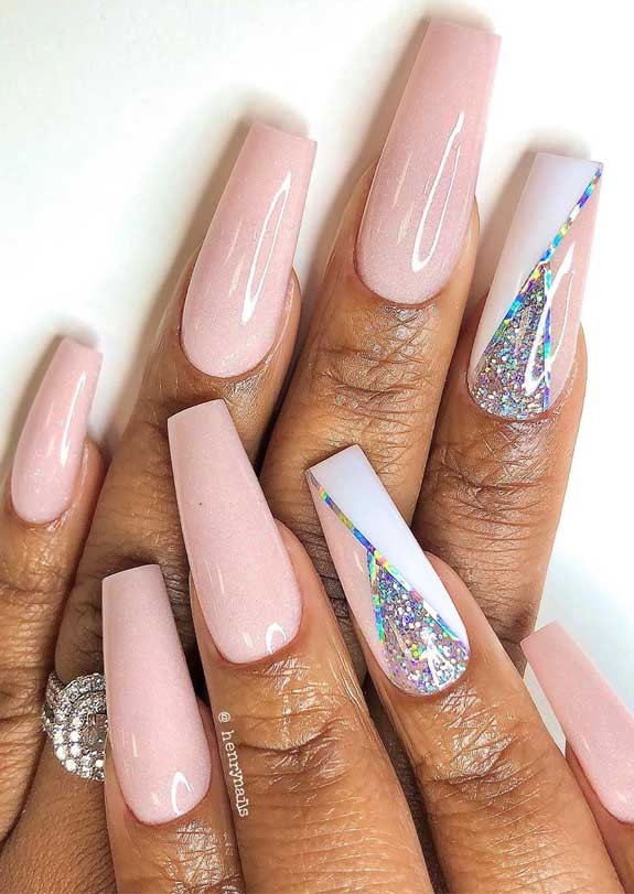 35 Soft, Romantic and Creative Nail Art Designs and Color Ide