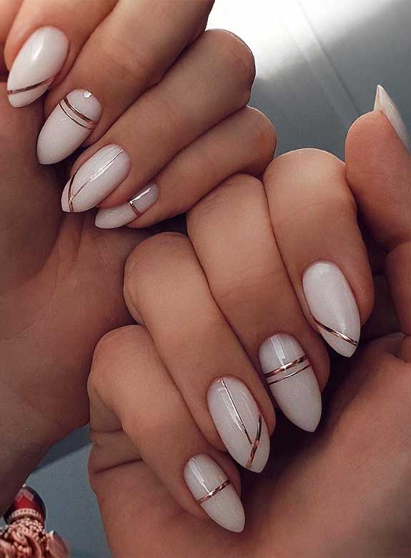 35 Soft, Romantic and Creative Nail Art Designs and Color Ide