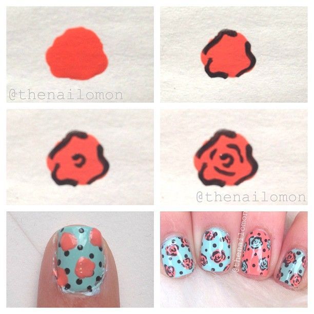 Rose Nail Tutorials You Must Love for Summer - #Love #Nail #Rose .