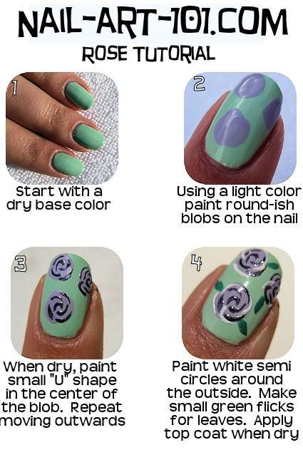 Rose Nail Tutorials You Must Love for Summer | Jolis ongles .