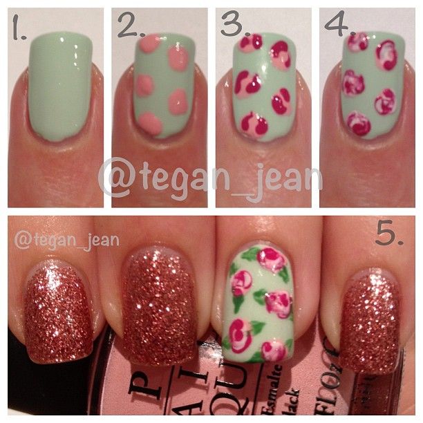 Rose Nail Tutorials You Must Love for
  Summer