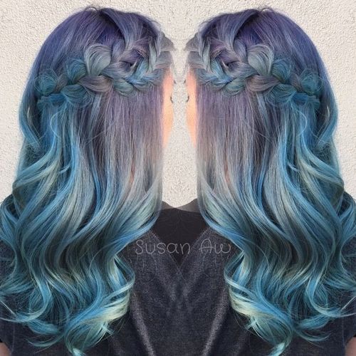 20 Sassy Blue Hair Colors - Ombre, Balayage, Dark Blue Hairstyles .