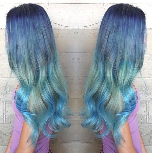 20 Sassy Blue Hair Colors - Ombre, Balayage, Dark Blue Hairstyles .