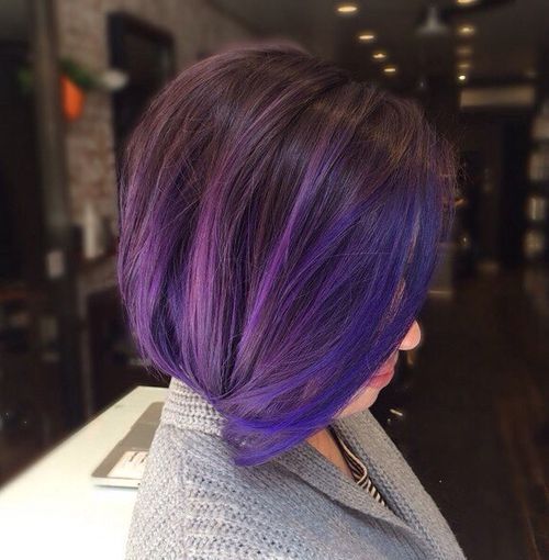 20 Sassy Purple Highlighted Hairstyles for Girls - Hairstyles Week