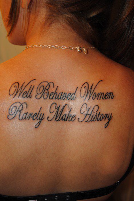 Scrumptious Quote Tattoos