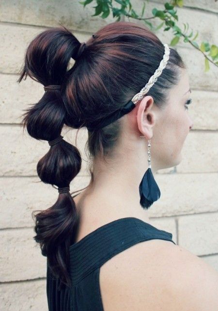 Sectioned Ponytail Hairstyle New Trend | Cute ponytail hairstyles .