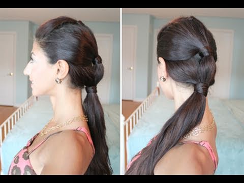 Heatless, Summer Sectioned Ponytail - YouTu
