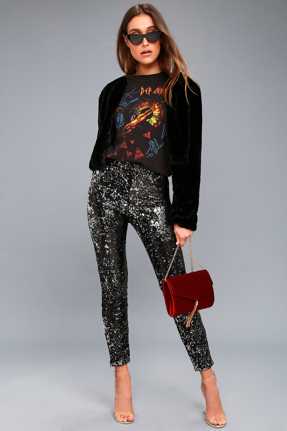 Sequined Pants and Leggings