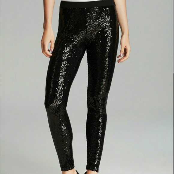 Forever 21 Pants | Black Sequin Leggings | Poshma