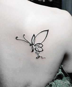 Butterfly tattoo design | Butterfly tattoo on shoulder, Butterfly .