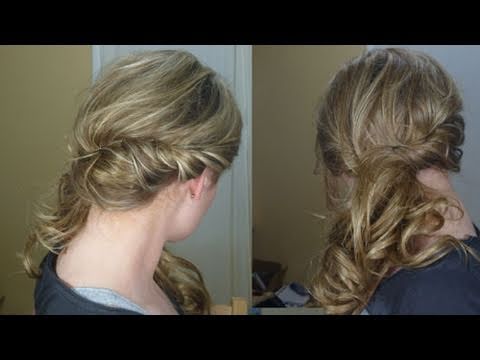 Loose Side Swept Curly Hair - YouTu