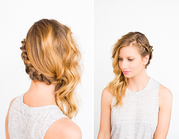 Swept Away: DIY Side Swept Braid and Wave Hair - Paper and Stit