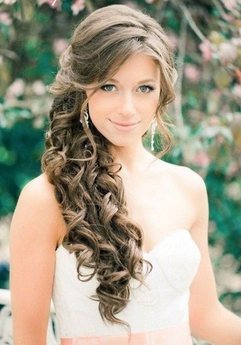 40 Gorgeous Side Swept Wedding Hairstyles | Wedding hair side .