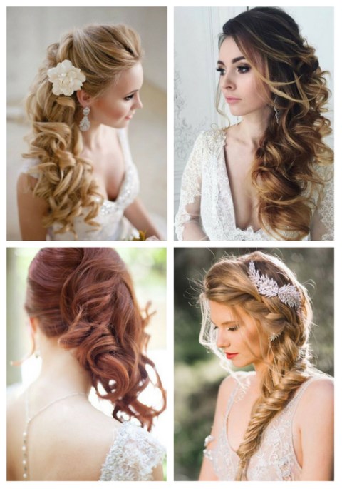 40 Gorgeous Side Swept Wedding Hairstyles | HappyWedd.c