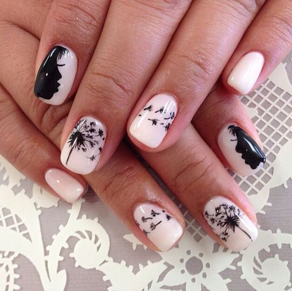 30+ Dandelion Nail Art Designs | Dandelion nail art, Cute nails .