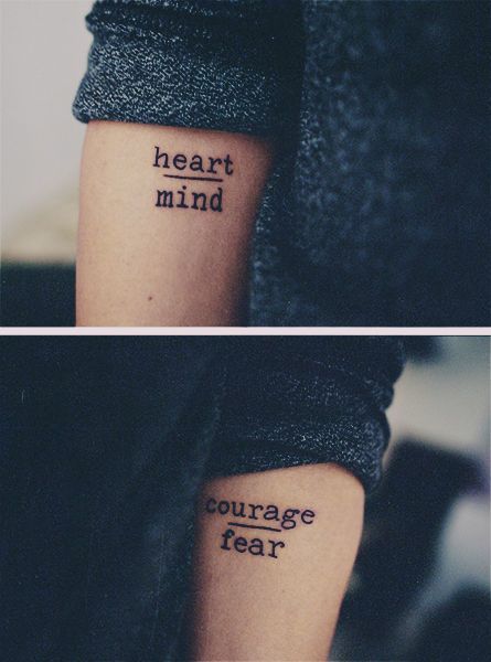 12 Super Simple Quote Tattoos for Girls | Tatuaggi, Tatuaggio .