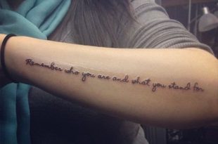 40 Simple Quote Tattoo Designs (1) | Simple quote tattoos, Cool .