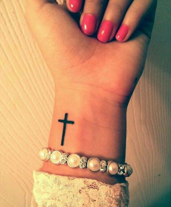 Simple Cross Tattoo for Women - Simple Tattoos For Women - Simple .
