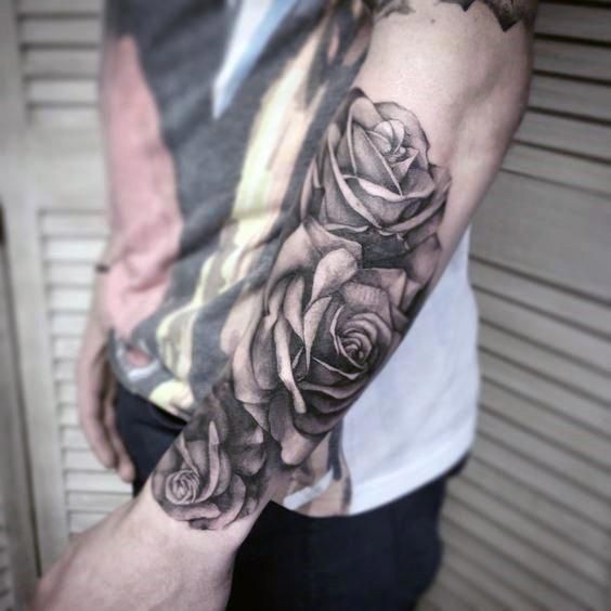 90 Realistic Rose Tattoo Designs For Men - Floral Ink Ideas | Rose .