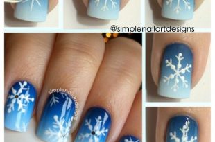 Snowflake Nail Art Tutorial | simplenailartdesigns s.'s .