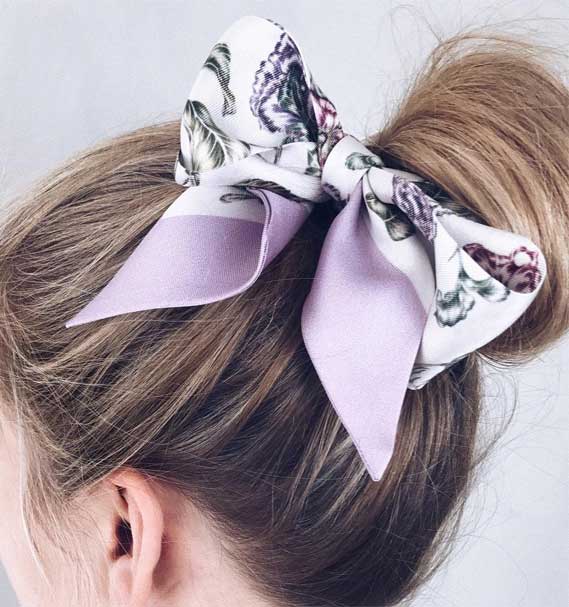 39 Pretty Ways Spice Up Your Boring Outfits With Hair Scarv