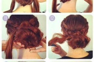 The Dignified Simple Updo Hairstyle Tutorial | Medium hair styles .