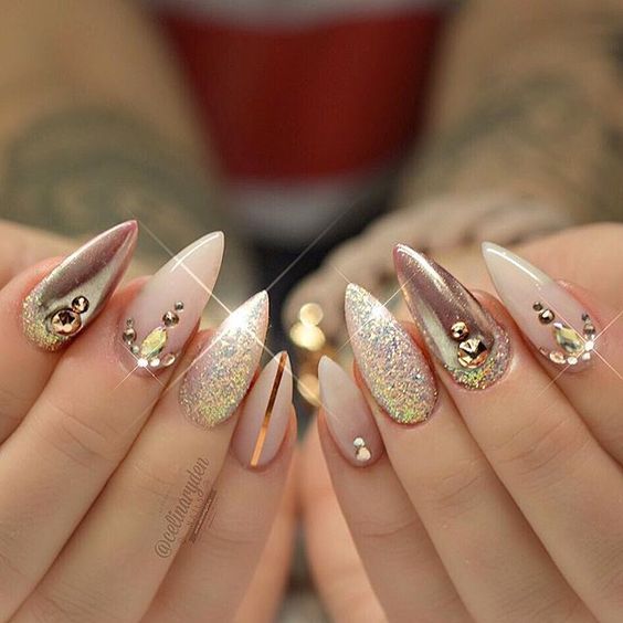 36 Simple Acrylic Stiletto Nails For Summer 2019 | Stiletto nails .