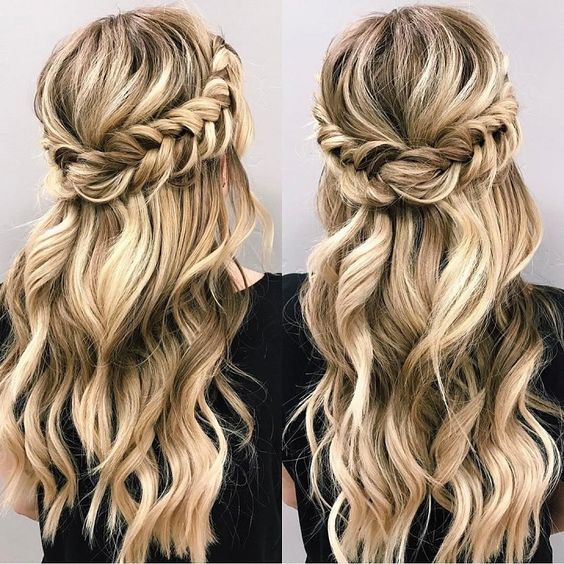 22 Half Up and Half Down Wedding Hairstyles to Get You Inspired .