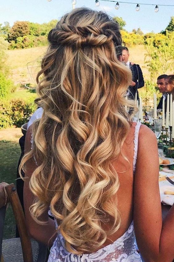 28 Stunning Half Up Half Down Hairstyles | Wedding hairstyles for .